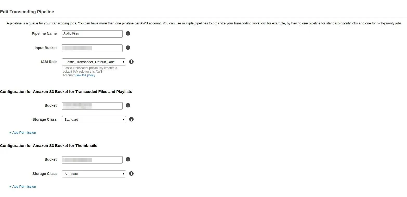Pipeline configuration